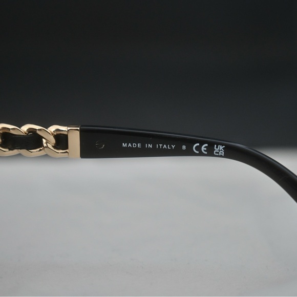CHANEL Black / Gold Butterfly Sunglasses - Picture 5 of 9